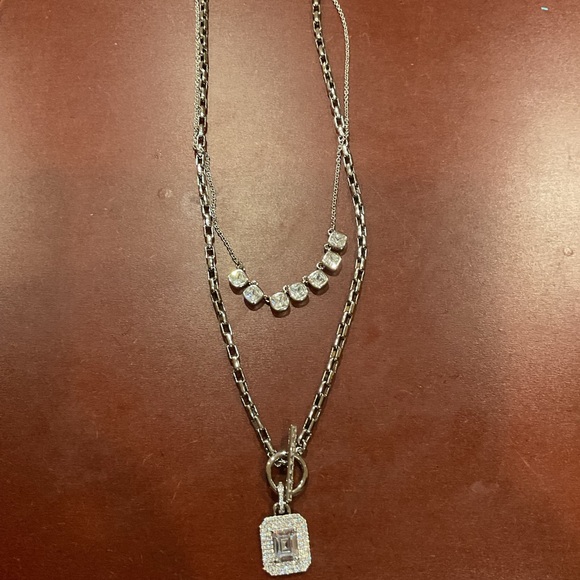 Bomb Party Jewelry - Can’t Be Stopped: Luxe Layer Necklace: CZ on Silver Plating